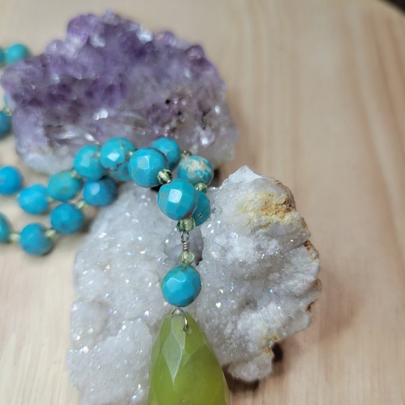 Sterling Silver Turquoise Necklace - Picture 5 of 8